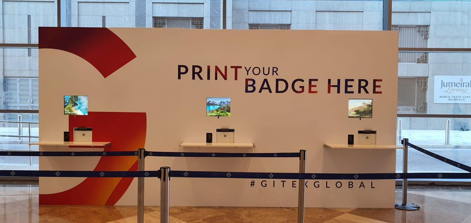 Pre registered badge collection