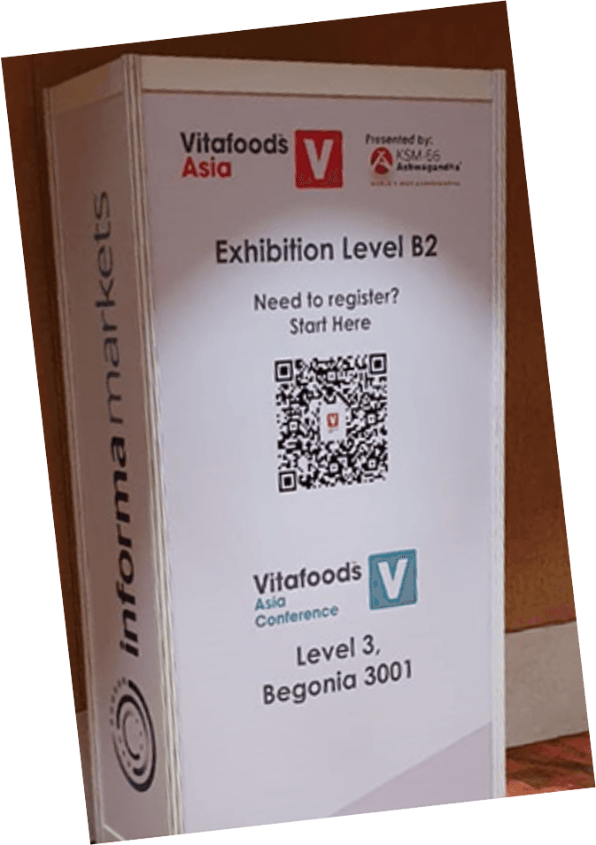 Register online via QR Code